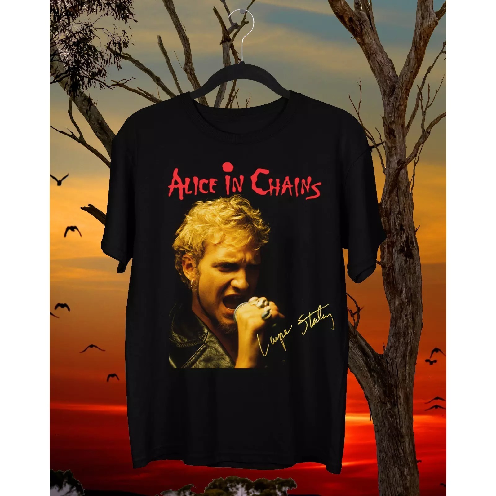 Alice In Chains Band Layne Staley Short Sleeve